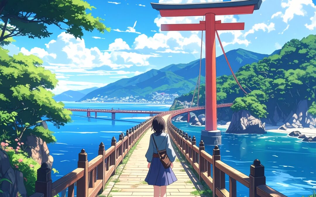 从鹫羽山眺望濑户大桥的绝景，巡礼“儿岛圣地”